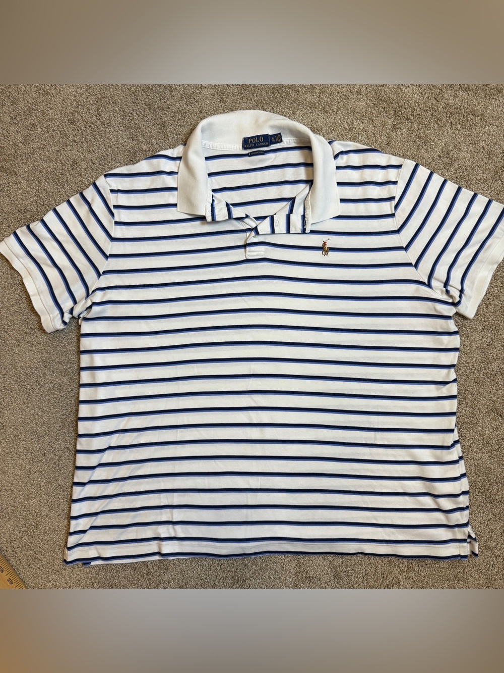 Polo Ralph Lauren Classic Fit XL Striped Polo Shirt | Coastal Preppy